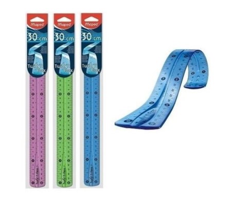 Regla maped 30cm twist’n flexible